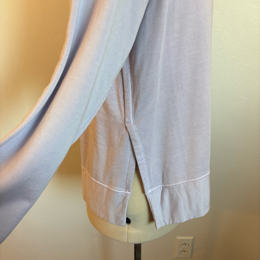 NWT STATESIDE (Anthropologie) Fleece Pullover, Oversized Crewneck, Lavender, XS - Picture 5 of 10